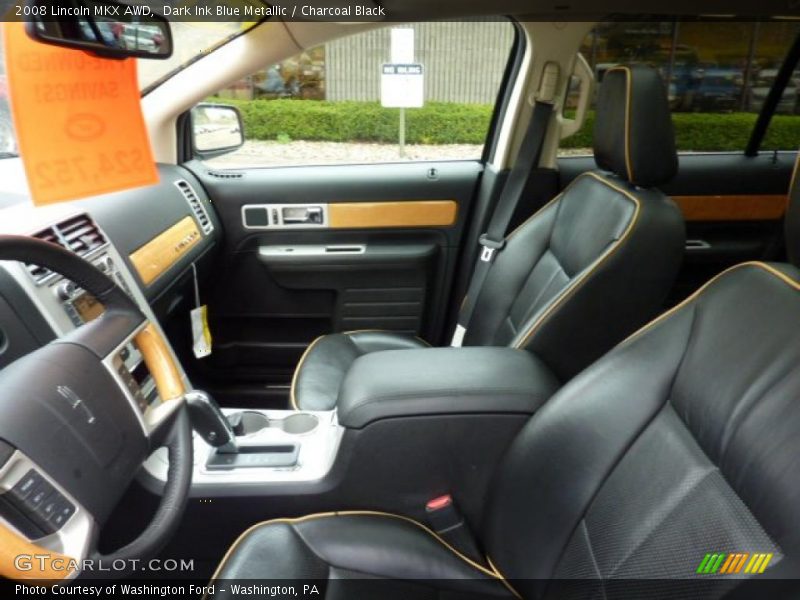 Dark Ink Blue Metallic / Charcoal Black 2008 Lincoln MKX AWD