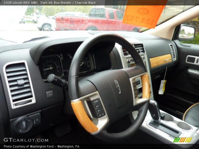 Dark Ink Blue Metallic / Charcoal Black 2008 Lincoln MKX AWD
