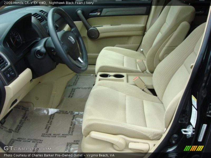 Nighthawk Black Pearl / Ivory 2008 Honda CR-V EX 4WD
