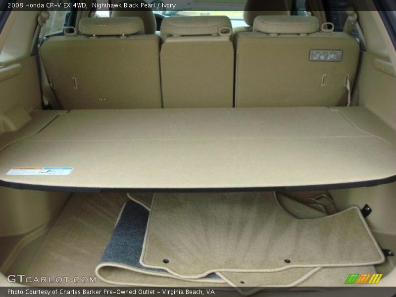 Nighthawk Black Pearl / Ivory 2008 Honda CR-V EX 4WD
