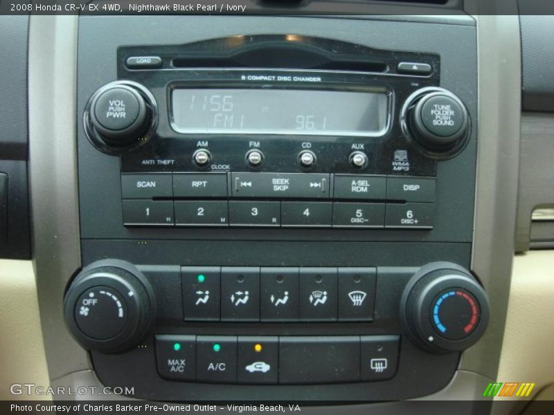 Nighthawk Black Pearl / Ivory 2008 Honda CR-V EX 4WD