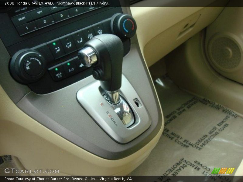 Nighthawk Black Pearl / Ivory 2008 Honda CR-V EX 4WD