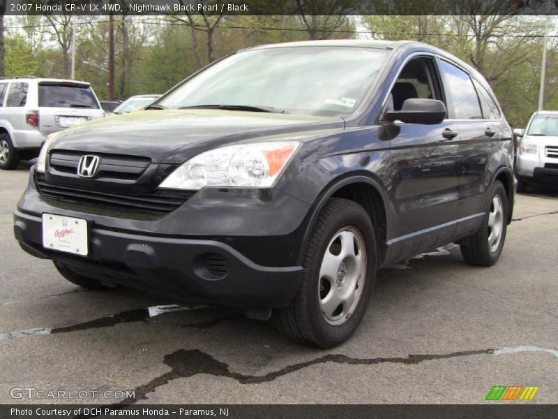 Nighthawk Black Pearl / Black 2007 Honda CR-V LX 4WD