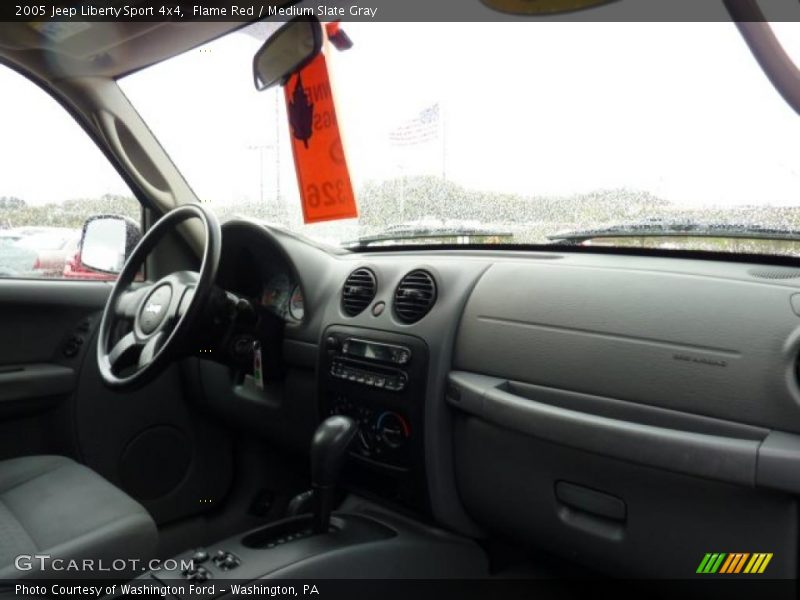 Flame Red / Medium Slate Gray 2005 Jeep Liberty Sport 4x4