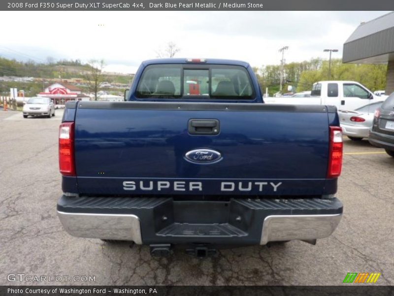 Dark Blue Pearl Metallic / Medium Stone 2008 Ford F350 Super Duty XLT SuperCab 4x4