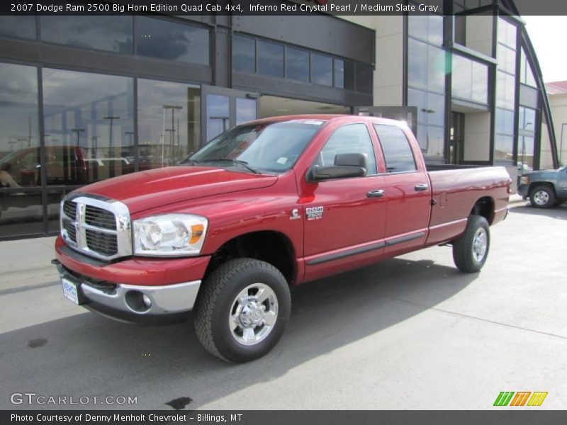 Inferno Red Crystal Pearl / Medium Slate Gray 2007 Dodge Ram 2500 Big Horn Edition Quad Cab 4x4