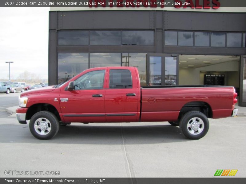 Inferno Red Crystal Pearl / Medium Slate Gray 2007 Dodge Ram 2500 Big Horn Edition Quad Cab 4x4