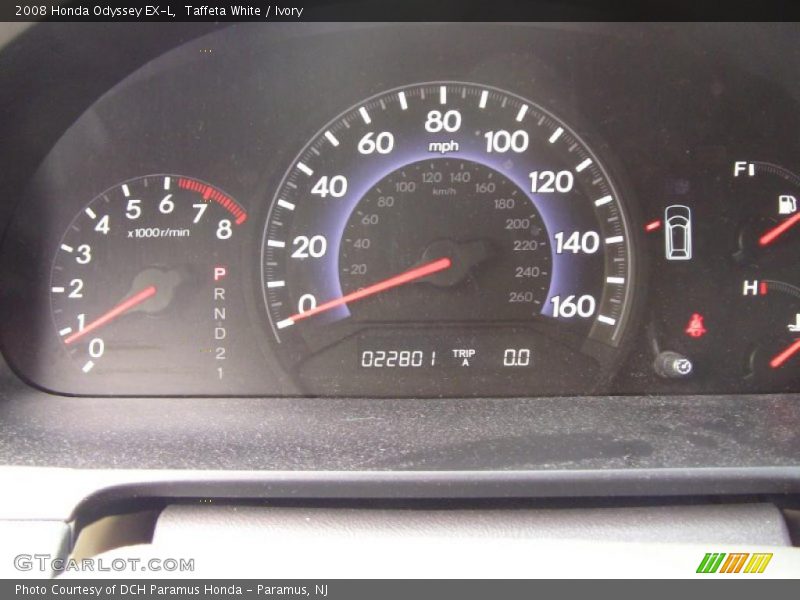 Taffeta White / Ivory 2008 Honda Odyssey EX-L