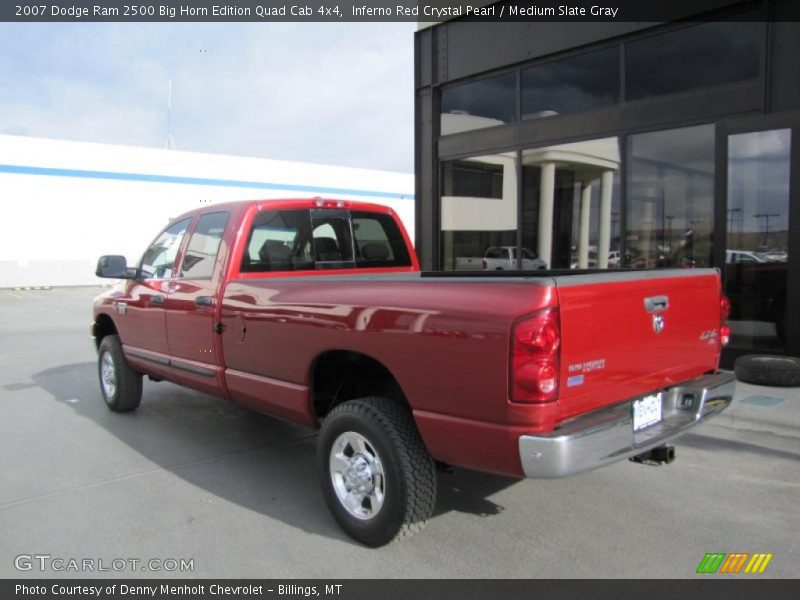 Inferno Red Crystal Pearl / Medium Slate Gray 2007 Dodge Ram 2500 Big Horn Edition Quad Cab 4x4