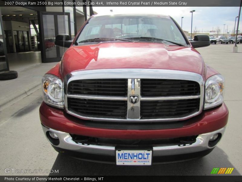 Inferno Red Crystal Pearl / Medium Slate Gray 2007 Dodge Ram 2500 Big Horn Edition Quad Cab 4x4