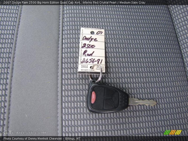 Inferno Red Crystal Pearl / Medium Slate Gray 2007 Dodge Ram 2500 Big Horn Edition Quad Cab 4x4