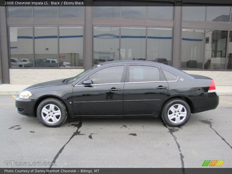 Black / Ebony Black 2008 Chevrolet Impala LS
