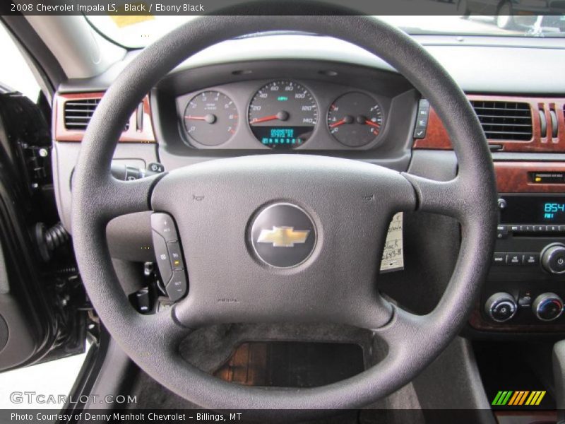 Black / Ebony Black 2008 Chevrolet Impala LS