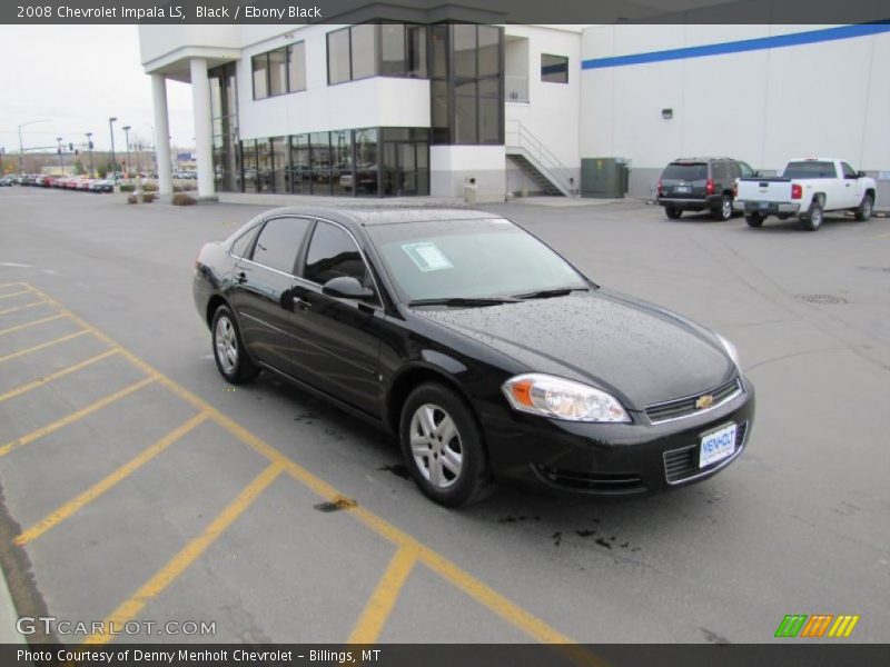 Black / Ebony Black 2008 Chevrolet Impala LS