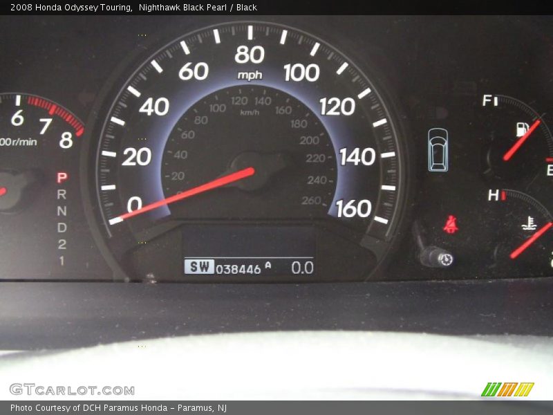 Nighthawk Black Pearl / Black 2008 Honda Odyssey Touring