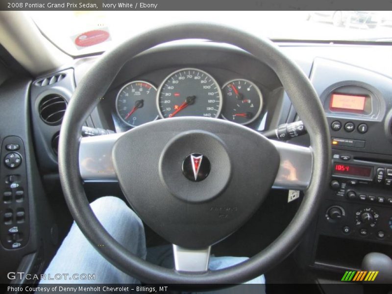 Ivory White / Ebony 2008 Pontiac Grand Prix Sedan