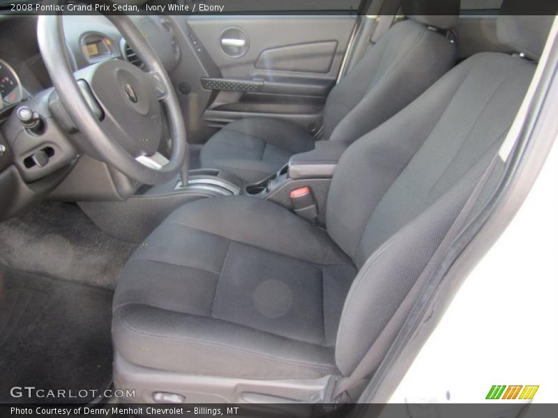 Ivory White / Ebony 2008 Pontiac Grand Prix Sedan