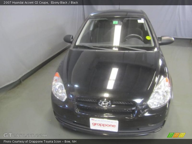 Ebony Black / Black 2007 Hyundai Accent GS Coupe