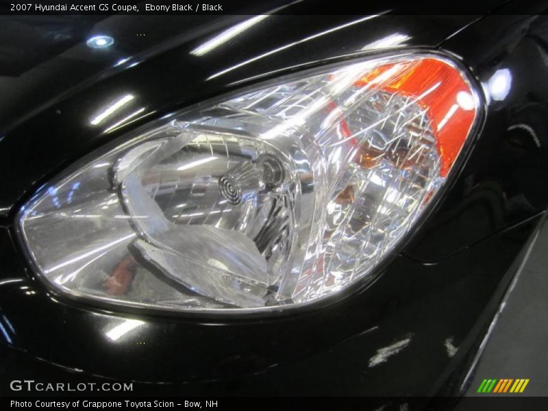 Ebony Black / Black 2007 Hyundai Accent GS Coupe