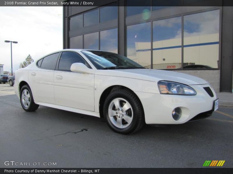 Ivory White / Ebony 2008 Pontiac Grand Prix Sedan