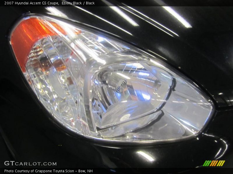 Ebony Black / Black 2007 Hyundai Accent GS Coupe