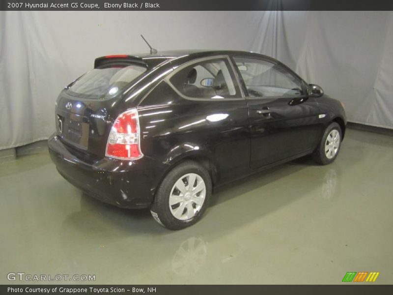 Ebony Black / Black 2007 Hyundai Accent GS Coupe