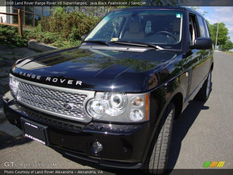 Java Black Pearlescent / Sand/Jet 2008 Land Rover Range Rover V8 Supercharged