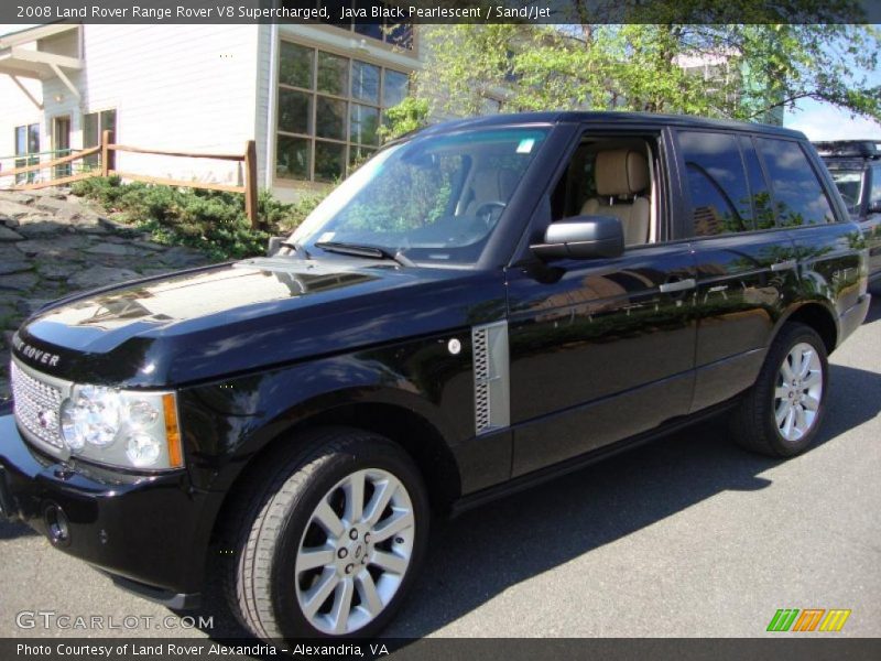 Java Black Pearlescent / Sand/Jet 2008 Land Rover Range Rover V8 Supercharged