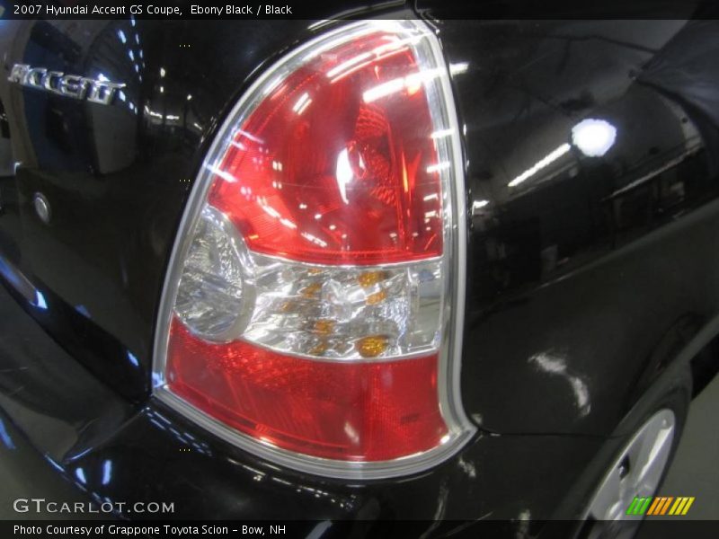 Ebony Black / Black 2007 Hyundai Accent GS Coupe