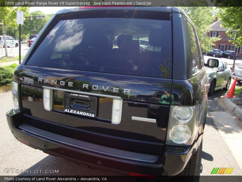 Java Black Pearlescent / Sand/Jet 2008 Land Rover Range Rover V8 Supercharged