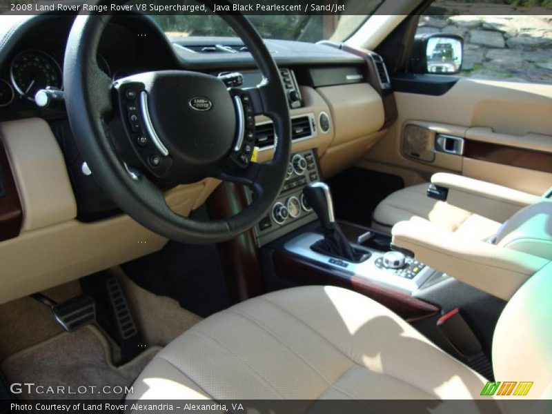 Java Black Pearlescent / Sand/Jet 2008 Land Rover Range Rover V8 Supercharged
