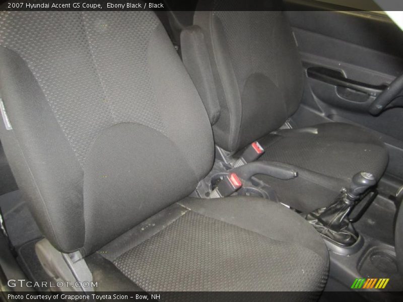 Ebony Black / Black 2007 Hyundai Accent GS Coupe