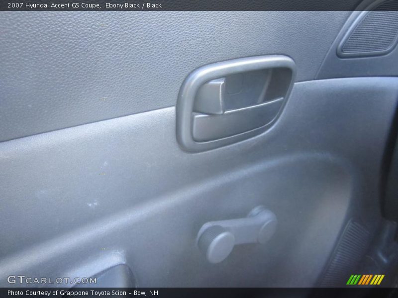Ebony Black / Black 2007 Hyundai Accent GS Coupe