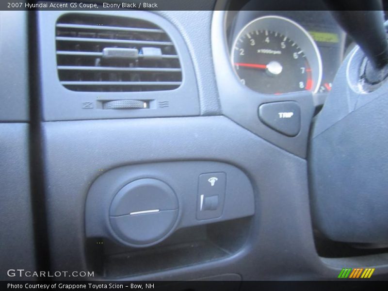 Ebony Black / Black 2007 Hyundai Accent GS Coupe