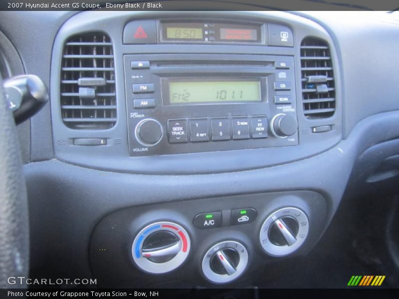 Ebony Black / Black 2007 Hyundai Accent GS Coupe