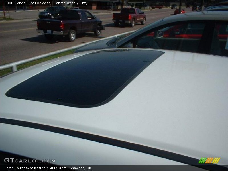 Taffeta White / Gray 2008 Honda Civic EX Sedan