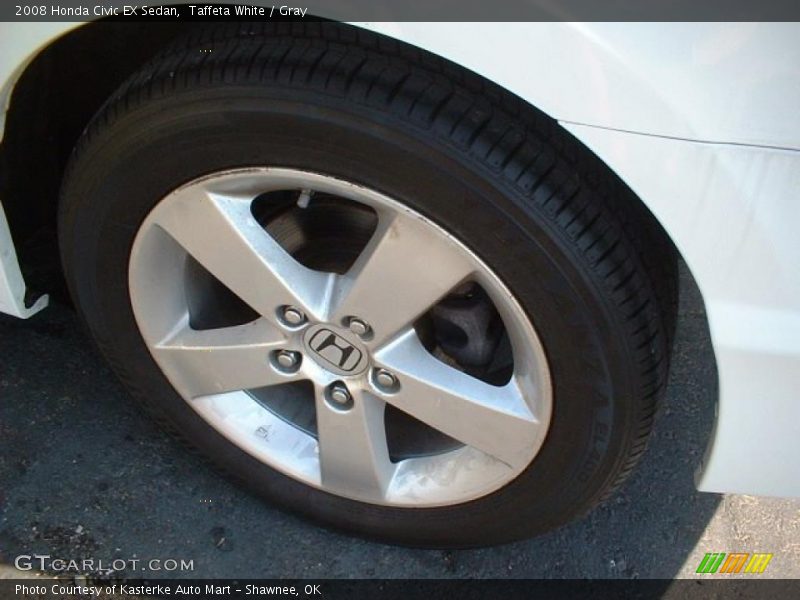 Taffeta White / Gray 2008 Honda Civic EX Sedan