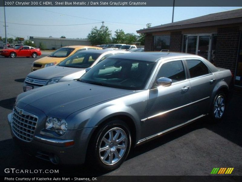 Steel Blue Metallic / Dark Slate Gray/Light Graystone 2007 Chrysler 300 C HEMI