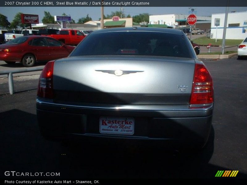 Steel Blue Metallic / Dark Slate Gray/Light Graystone 2007 Chrysler 300 C HEMI