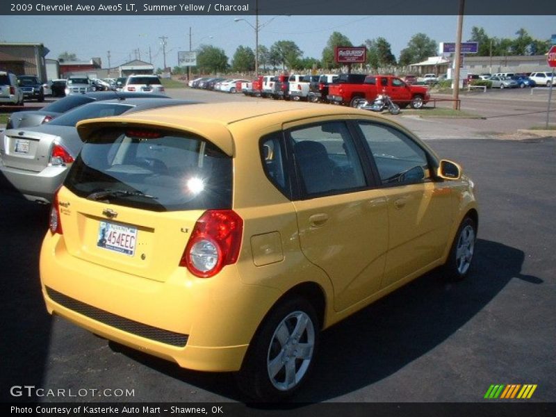 Summer Yellow / Charcoal 2009 Chevrolet Aveo Aveo5 LT