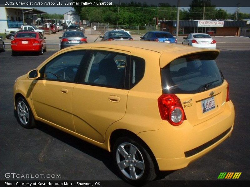 Summer Yellow / Charcoal 2009 Chevrolet Aveo Aveo5 LT