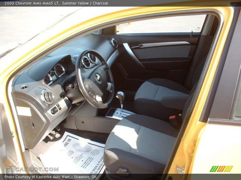 Summer Yellow / Charcoal 2009 Chevrolet Aveo Aveo5 LT