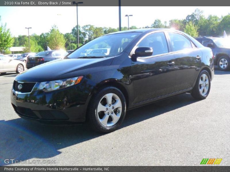 Ebony Black / Stone 2010 Kia Forte EX