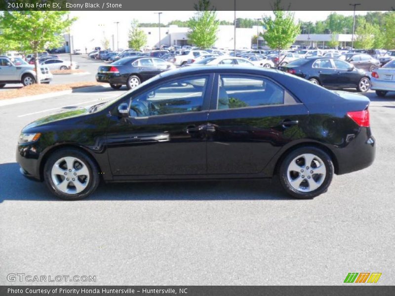 Ebony Black / Stone 2010 Kia Forte EX