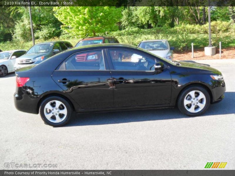 Ebony Black / Stone 2010 Kia Forte EX