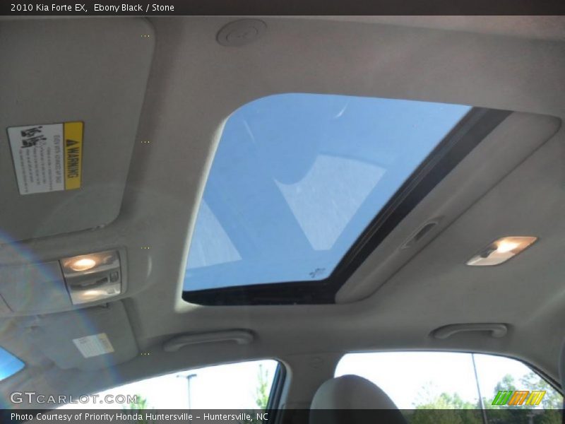 Ebony Black / Stone 2010 Kia Forte EX