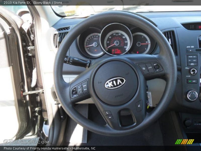 Ebony Black / Stone 2010 Kia Forte EX