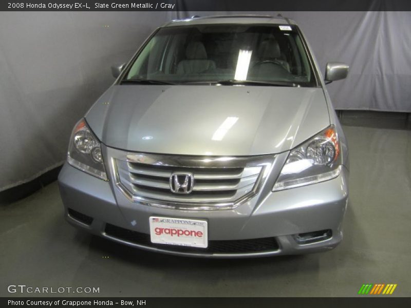 Slate Green Metallic / Gray 2008 Honda Odyssey EX-L