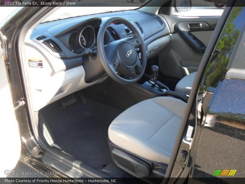 Ebony Black / Stone 2010 Kia Forte EX