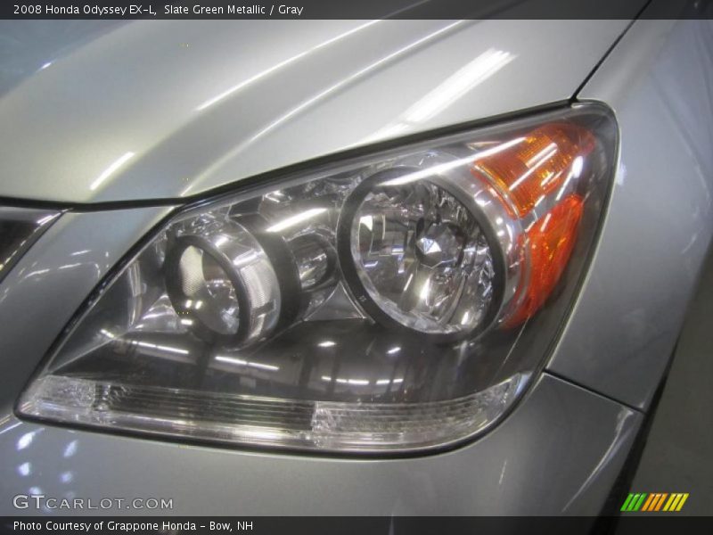 Slate Green Metallic / Gray 2008 Honda Odyssey EX-L
